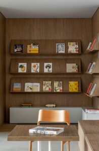Cafe Marks book display by Anna Lazar