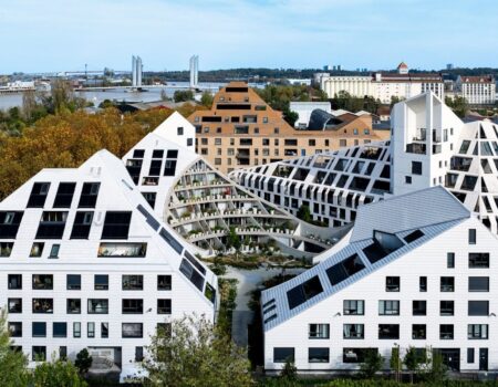 Aerial view of La Vallée Verte by MVRDV in Bordeaux