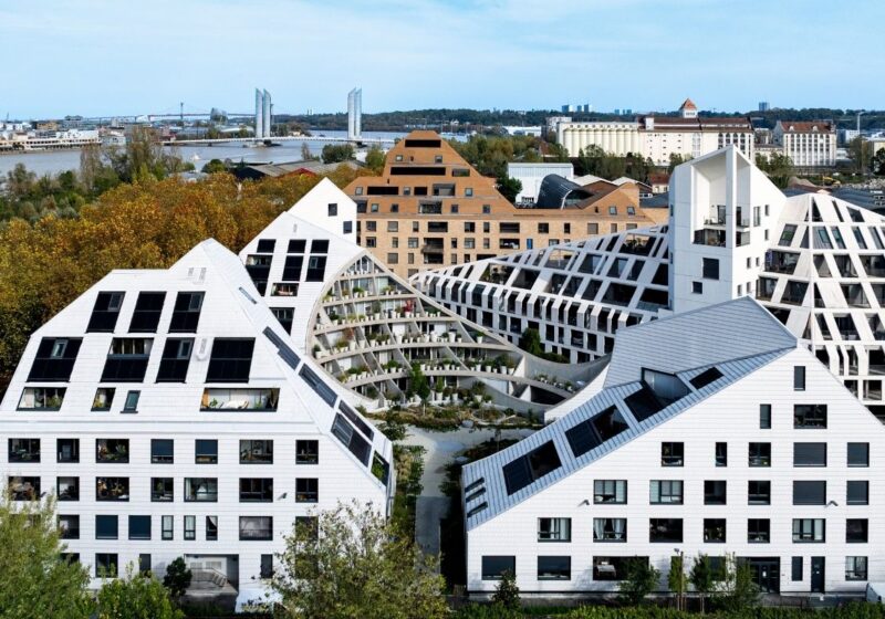Aerial view of La Vallée Verte by MVRDV in Bordeaux