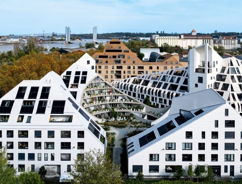 Aerial view of La Vallée Verte by MVRDV in Bordeaux