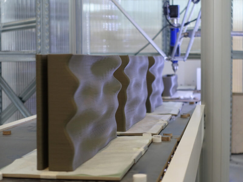 IOUS Studio 3D-printed ceramic components in production at the WASP facility