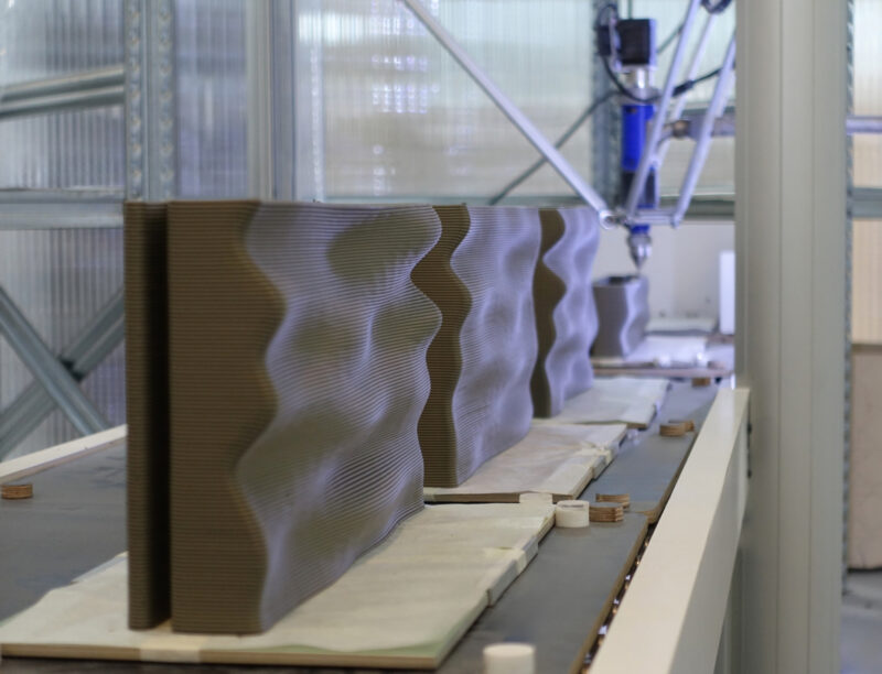 IOUS Studio 3D-printed ceramic components in production at the WASP facility